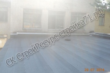 Ремонт мягкой кровли здания средней школы №19 в г.Тула